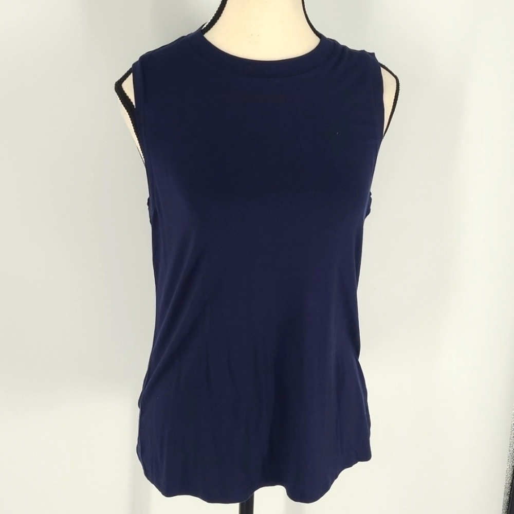 RW & CO. Size S Navy Blue Sleeveless Tee